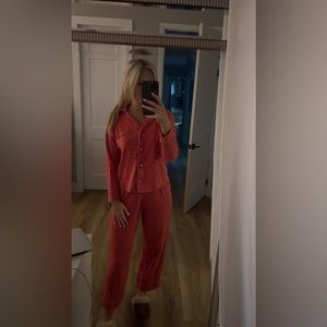 Size small classic heart polo roller rabbit, pajama set